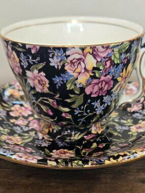 Royal Winton Grimwades 'Nantwich' Chintz Teacup & Saucer Set